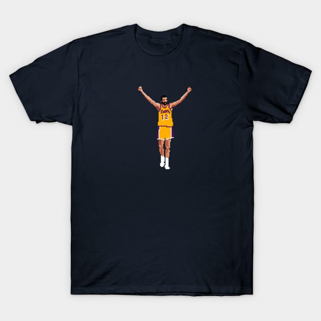 Vlade Divac Pixel Celebration T-Shirt by qiangdade